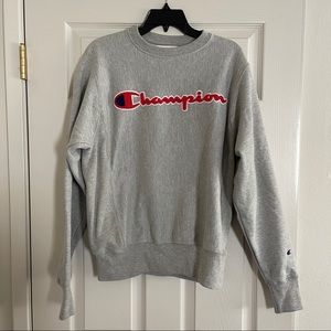 Champion terry cloth logo crewneck sweatshirt